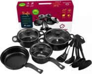 Conjunto de Panelas Pratic Antiaderente Black 13 Peças – Casa Prestige