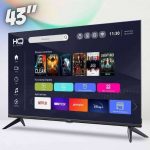 Smart TV 43″ HQ Full HD, HDR, tela sem bordas, Android 11, design Slim