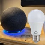 Echo Dot (4ª Geração): Smart Speaker com Alexa – Cor Preta + Lâmpada Inteligente Positivo