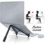 LiteStand Note – Suporte para Notebook – Octoo, Ice Silver/Roxo