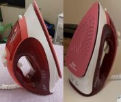 Ferro de Passar a Vapor Oster, Aeroceramic, Base Cerâmica, Vermelho, 1200W