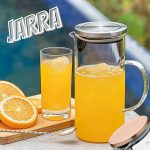 Mimo Style Jarra de Vidro Borossilicato Com Alça e Tampa Hermética 1,3L