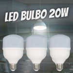 Kit 3 Lâmpadas Led Bulbo 20w E27 Branco Frio 6500k Bivolt