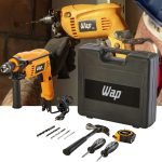 WAP Furadeira De Impacto E Parafusadeira Efpi 700K10 Elétrica Kit Mandril 3/8′ 700W 127V
