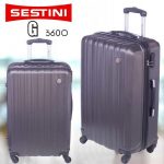 Mala de Viagem Sestini, 360o, prata, 23kg, Tamanho Grande