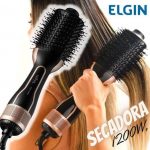 Escova Secadora Agile Hair Tourmaline íon Elgin 1200W 4 em 1 Bivolt -Seca, Alisa, Modela e dá volume