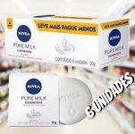 NIVEA Sabonete em Barra Pure Milk Sensitive Promo 6 un. 90g