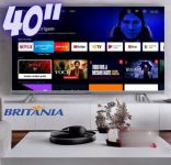 Fast Smart TV Britânia BTV40E3AAGSSGBLF 40” Led Dolby Audio