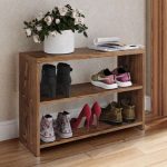 Sapateira Pequena Banco Para Hall De Entrada Preta De Chão Safira – Freijo