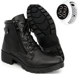 Coturno Bota Feminina Confortável Macia + Relógio Feminino Led Pulso
