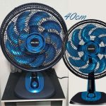 Ventilador de Mesa, Neo Air 15, Preto/Azul, 110v, Mallory
