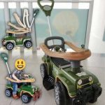Carrinho com Chassis Jip Jip Militar, Maral, Multicor
