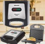 Sanduicheira Mallory Grillmax Inox Preta – 110V