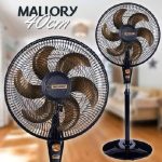 Ventilador de Coluna, Delfos TS+, Preto/Dourado, 110v, Mallory