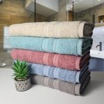 Kit 05 Toalhas de Rosto Gigante Felpuda Alta Absorção 100% Algodão 45x80cm 430g/m² Atacado – Sortido