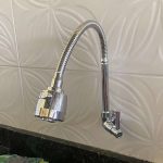 Torneira Cozinha Gourmet Flexível Luxo Parede 1/4 De Volta Metal