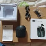 Fone de ouvido Bluetooth 5.1 In-ear sem fio Gamer WB Sentinel TWS Preto com luzes de LED