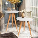 Mesa de Apoio e Mesa Lateral – Kit Duplo Classic – Branco