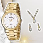Relógio Champion Feminino Aço Dourado