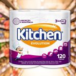 Papel Toalha Kitchen Folha Tripla Total Absorv 120 Folhas