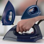 Ferro de Passar a Seco, Mondial, Azul, 1000W, 110V