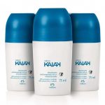 Conjunto Desodorante Antitranspirante Roll-On Kaiak Masculino 3 un. 75 ml