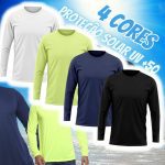 Camiseta DF Masculina Manga Longa Proteção Solar UV +50 Segunda Pele