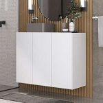 Gabinete Banheiro 3 Portas Suspenso 90cm Multimóveis