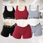 Kit com 3 Conjuntos Top + Short Algodão Penteado