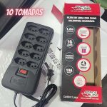 Filtro de Linha com Disjuntor 10T, Force Line, Acessórios para Computador, Preto