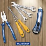 Kit Ferramentas 7 Peças Contem 1 Alicate, 2 Chaves de Fenda, 3 Chaves Fixas e 1 Estilete