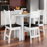 Conjunto Mesa de Jantar 4 Lugares Milano – Poliman Móveis