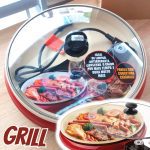 Multi Grill Cadence Ceramic Pan, Vermelho 220V