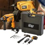 Furadeira de Impacto e Parafusadeira WAP EFPI 700K10 Elétrica Kit Mandril 3/8″ 700W 220V