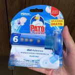 Desodorizador Sanitário Pato Gel Adesivo Marine Refil 6 Discos Aparelho