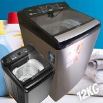 Lavadora de Roupas Panasonic 12Kg Cesto Inox 8 Programas de Lavagem Titânio