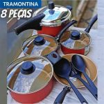 Conjunto de Panelas Tramontina Turim 20298/719 – Antiaderente 8 Peças