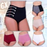 KIT 6 CALCINHA POS PARTO CINTURA ALTA MODELADORA ANTI CULOTE CONFORTO