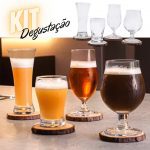 Conjunto Copo Degustação de Cerveja + Descaços P/Copo 8pc Tap, Haus Concept