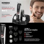 Aparador de Pelos Mondial Super Groom 10 BG-08 – com Acessórios