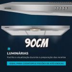 Depurador de Ar Mondial, Inox, 90cm, 110V, 165W – DP90-01