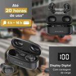 Fone de Ouvido Bluetooth Sem Fio TWS Air Pro GO 2.0 i2GO com Estojo de Carregamento