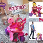 Triciclo Tonkinha Passeio & Pedal, Bandeirante, Rosa