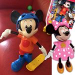 Boneca/o com Mecanismo Mickey Radical ou Minnie Conta Historias 25 Cm, Elka