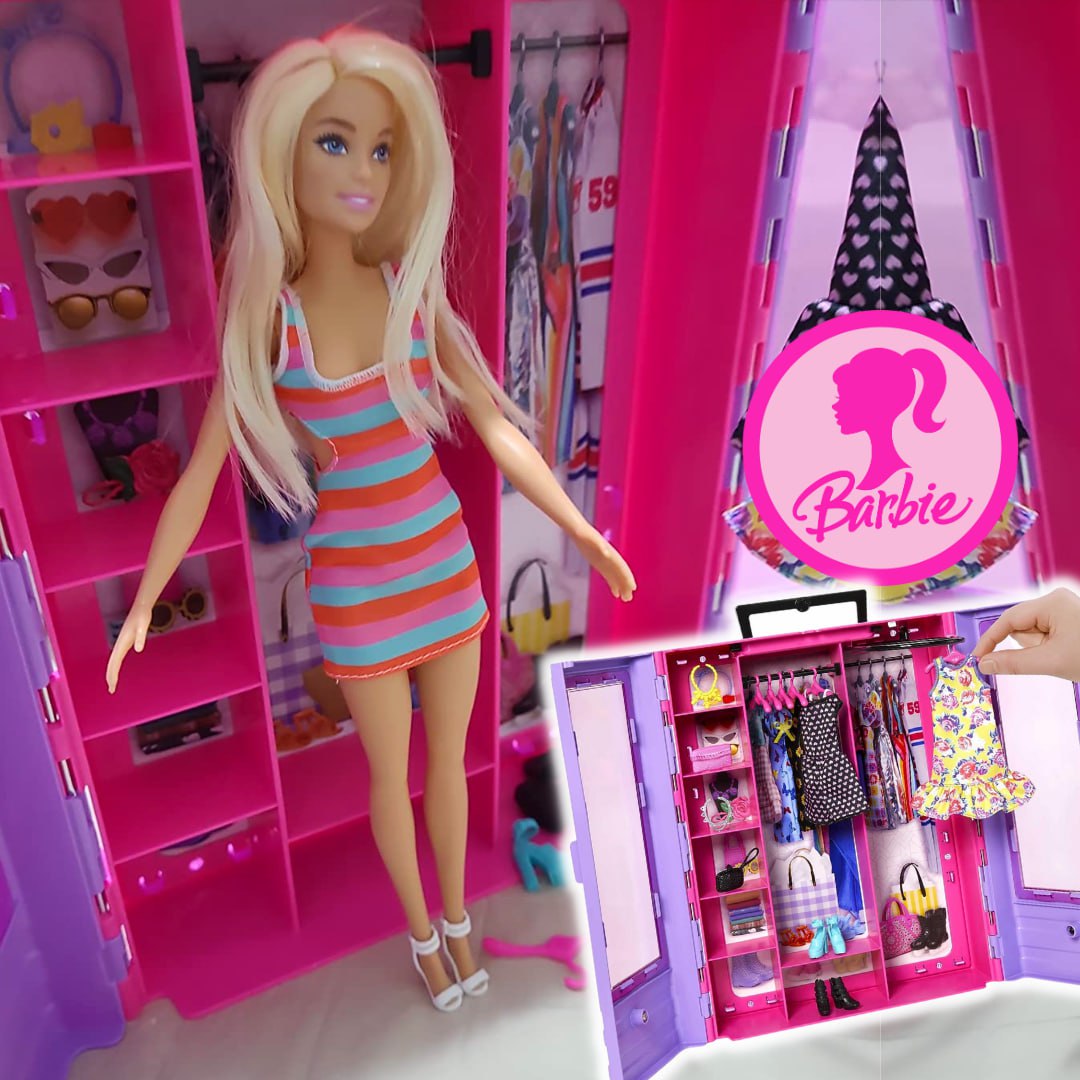 Barbie Boneca Novo Armário de Luxo com Boneca 