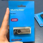 Pen Drive Twist 64GB USB Leitura 10MB/s e Gravação 3MB/s Preto Multilaser