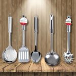 Kit Utensílio de Cozinha em Inox 5 Peças