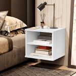 Kit 2 mesas de cabeceira TuttiCasa-Branco