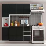 Cozinha Completa Poliman Móveis Laura – com Balcão 8 Portas 2 Gavetas