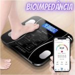 Balança Digital Bioimpedância Corporal Vidro 140kg Bluetooth